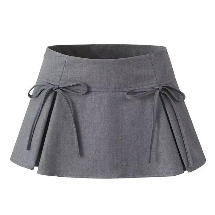 Balletcore Mini jupe avec nœud taille basse