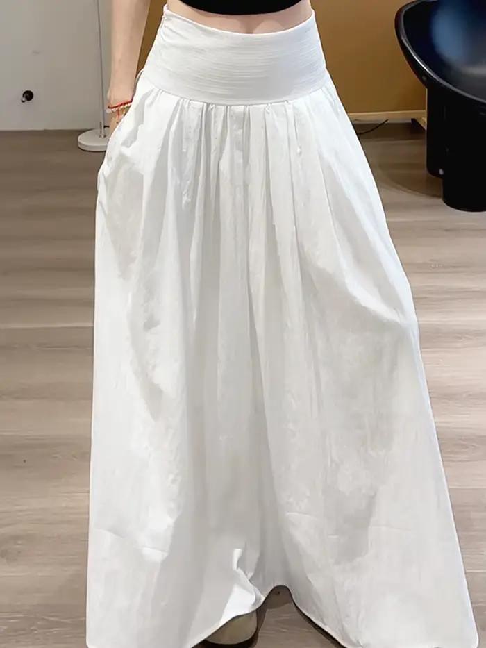 Jupe longue blanche élégante pour femme