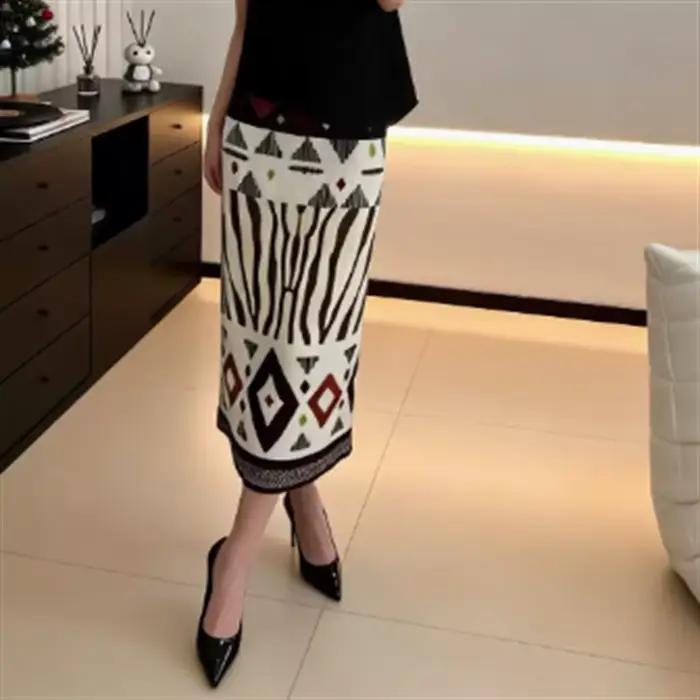 Jupe plissée pour femme style Miyake
