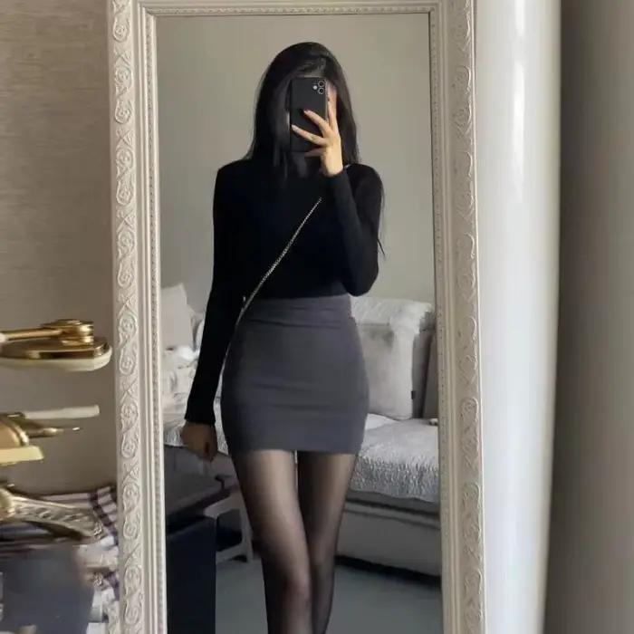 Jupes femmes 2025 serré Sexy tenue de bureau élasticité hanche enveloppement Chic et élégant femme jupe Style coréen mode taille haute été