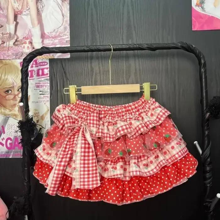 Mini-jupe mignonne pour femme avec nœud