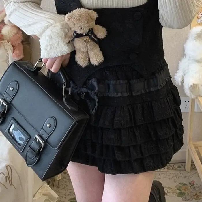 Gaono Lolita gâteau Mini jupes femmes japonais a-ligne taille haute jupe plissée Girly Kawaii amour Y2k