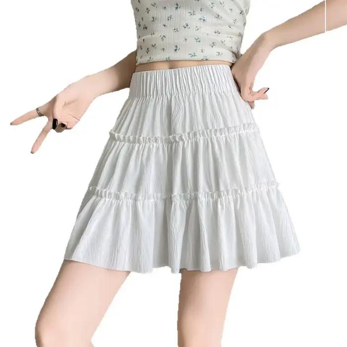 Jupe courte blanche pour femme