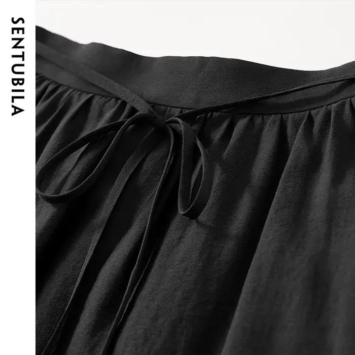 Jupe longue noire SENTUBILA pour femme