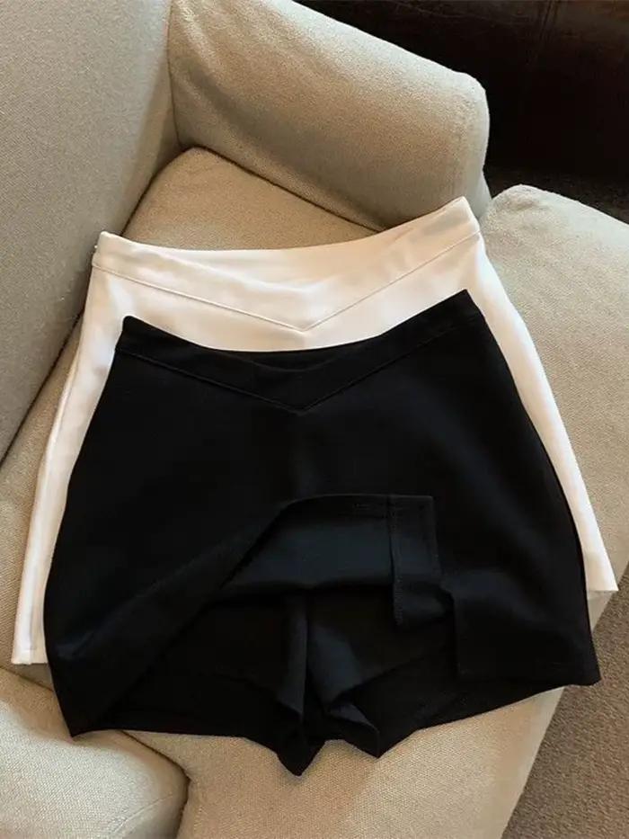 MMobTemperament-Mini jupes taille haute pour femmes