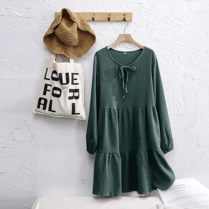 Robe en mousseline 100% coton pour femmes