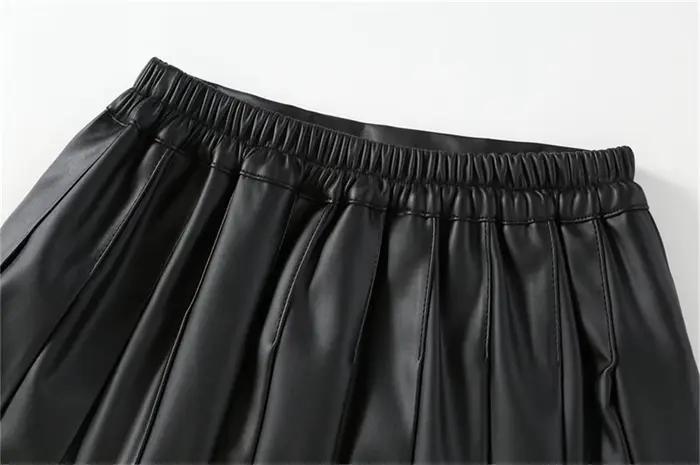 Jupe en cuir pour adolescentes