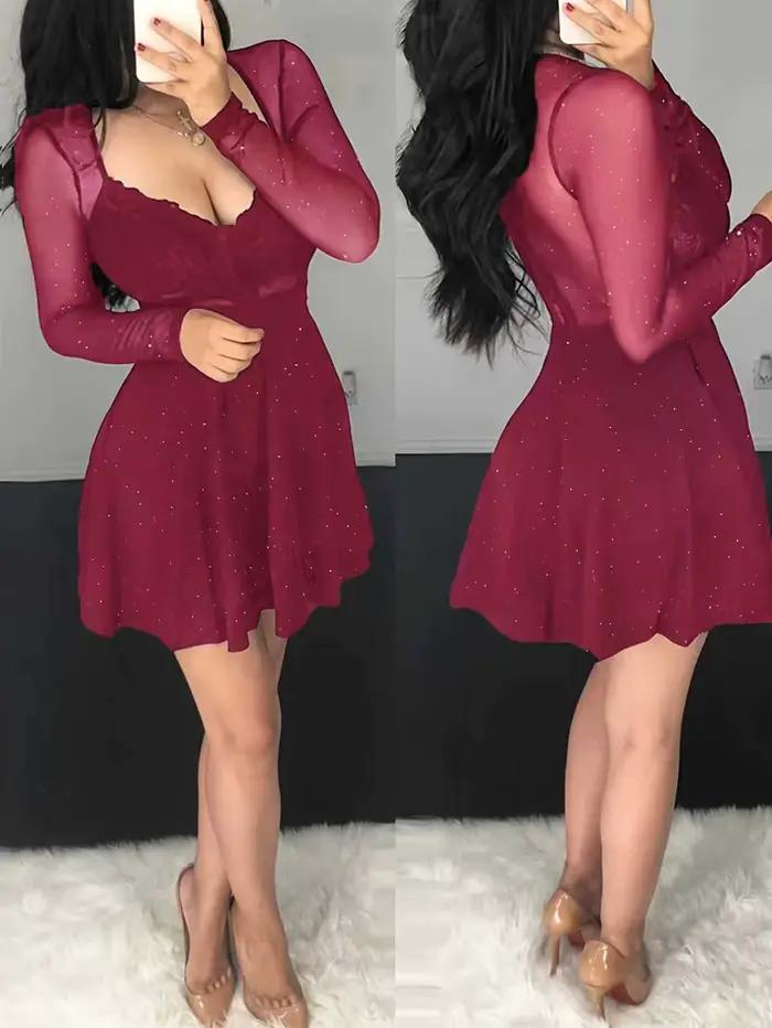 Robe de soirée Sexy à paillettes