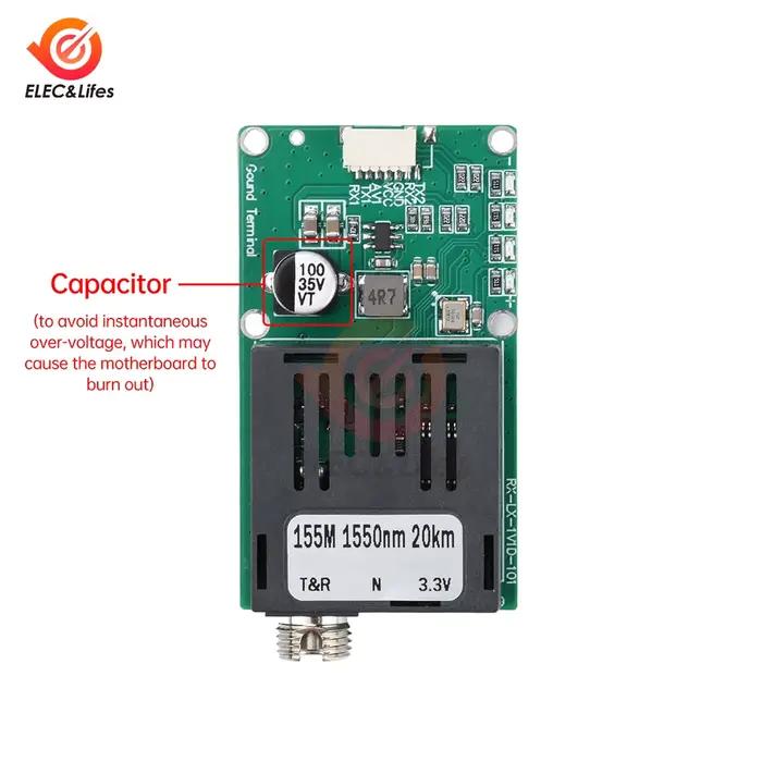 Module émetteur-récepteur optique TTL, 20KM 40KM 60KM, Communication à Fiber optique DC 5.5-26V pour Drones, Transmission de Signal longue Distance