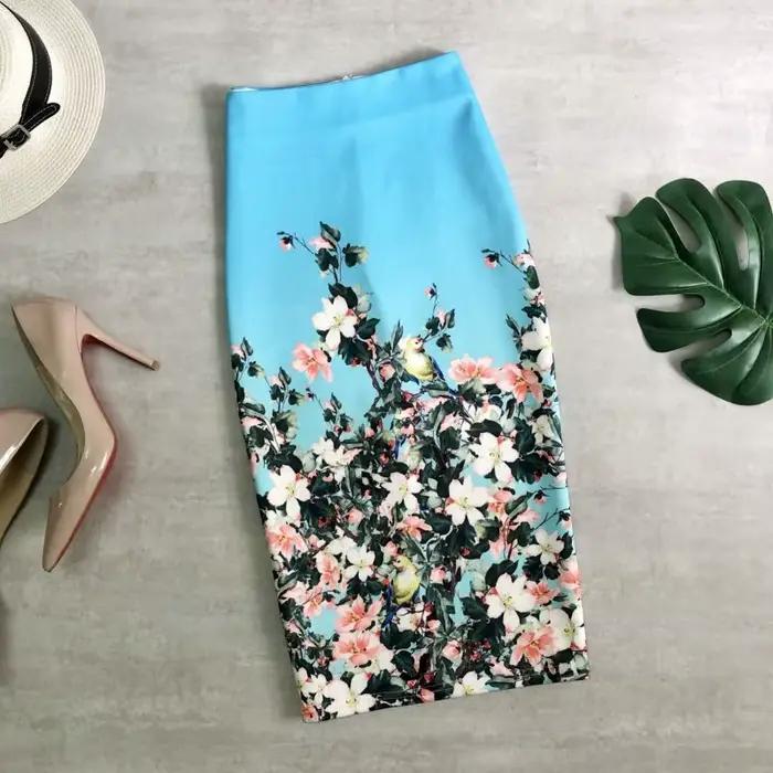 Jupe mi-longue à la mode pour femmes