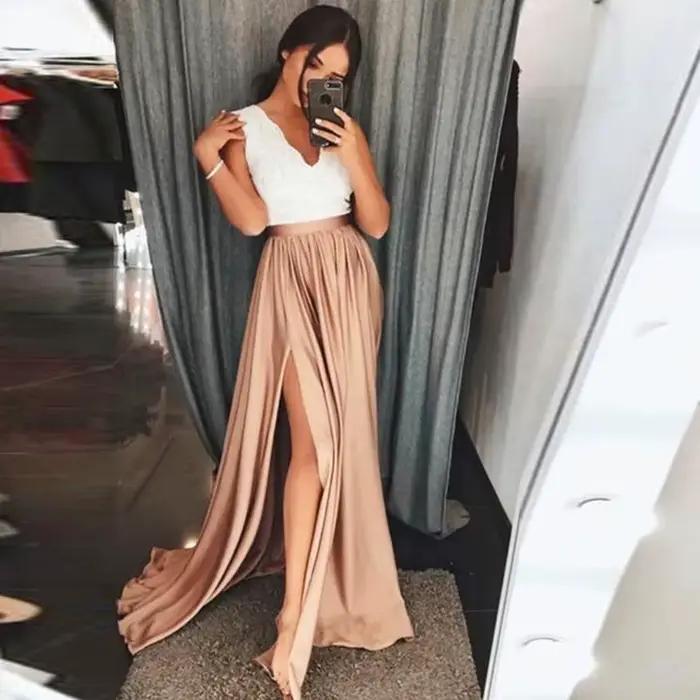 Jupes de soirée taille haute pour femmes