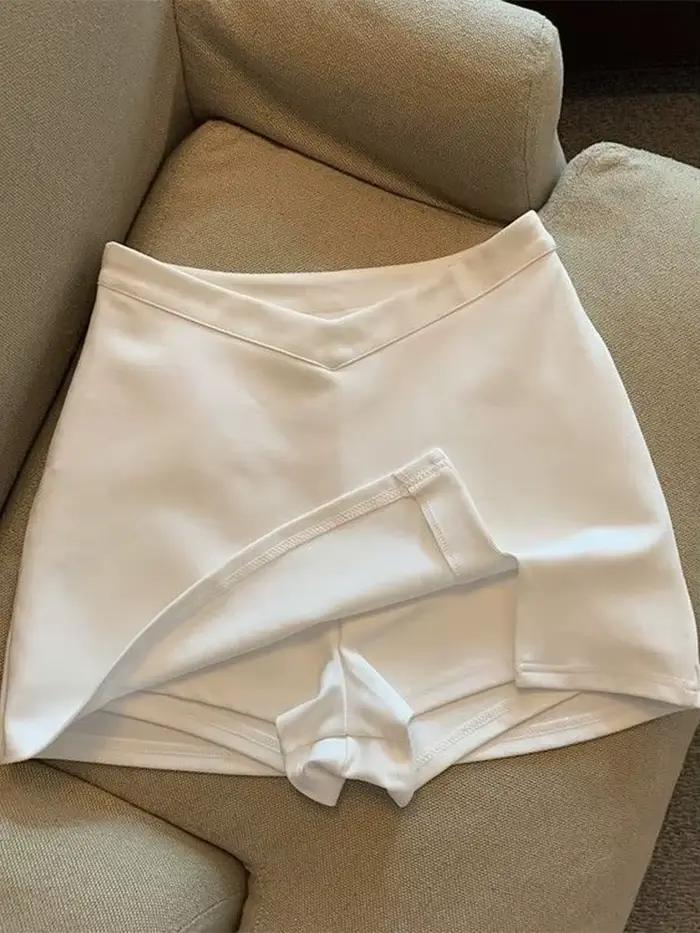MMobTemperament-Mini jupes taille haute pour femmes