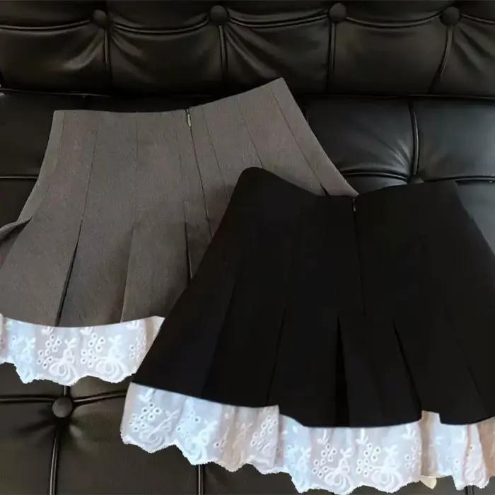 Jupe à paillettes argentées pour femmes