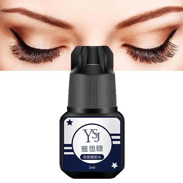 Colle pour extensions de cils 5 ml, noire, sans odeur, non irritante, adhésif à rétention durable, séchage rapide, outils pour cils semi-permanents