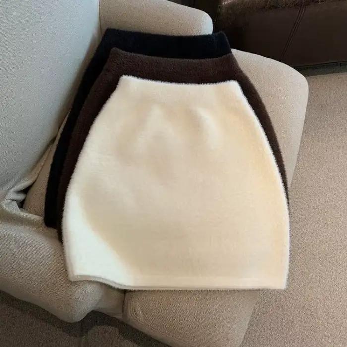 Jupe courte taille haute pour femme