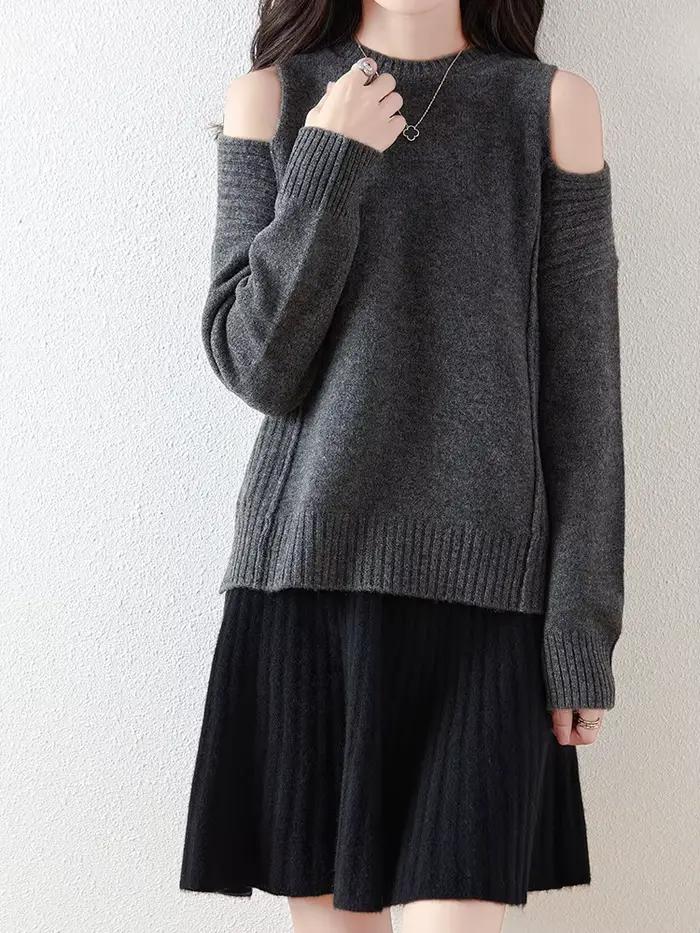 Jupe courte ondulée 100% laine mérinos pour femmes style preppy automne hiver à offrir occassions spéciales