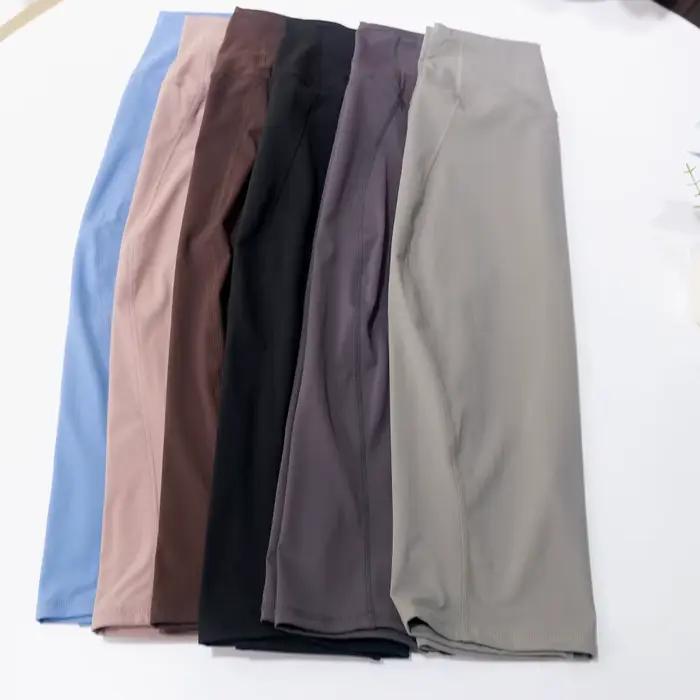Jupe moulante mi-longue taille haute très élastique pour le yoga