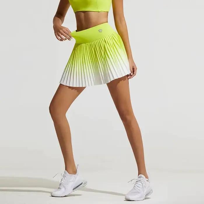 Jupe de tennis plissée avec poches pour femme