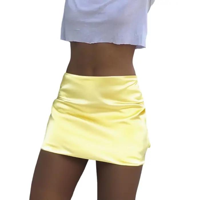 Mini-jupe pour femmes, taille basse