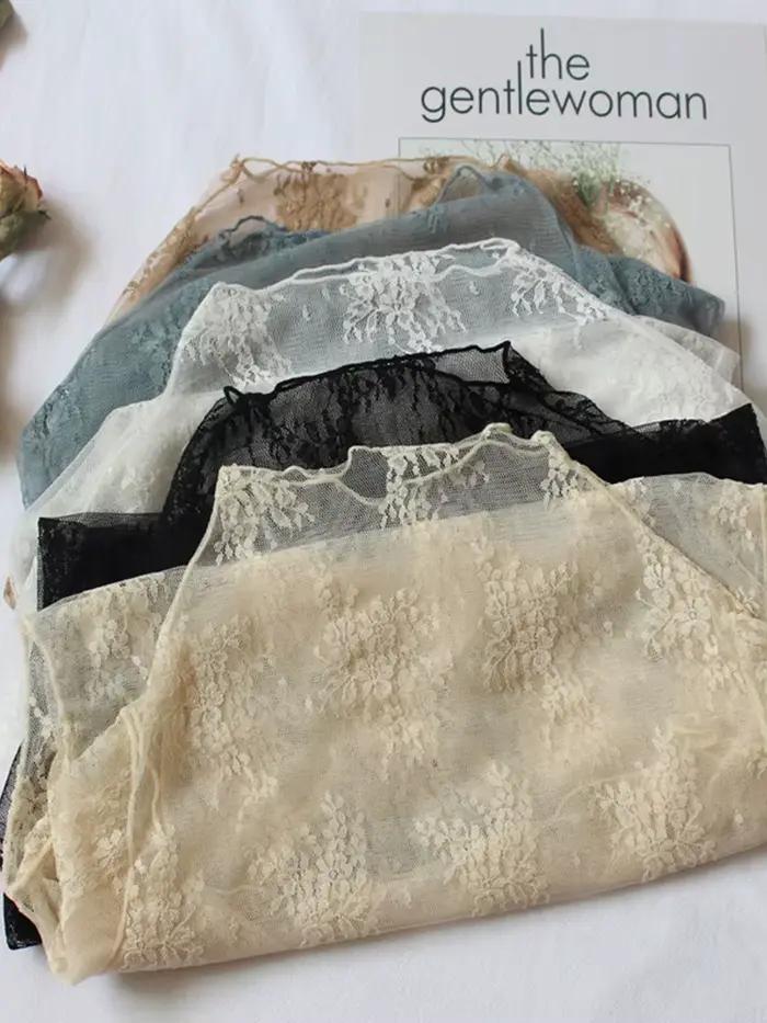 Chemise transparente sexy à base de dentelle