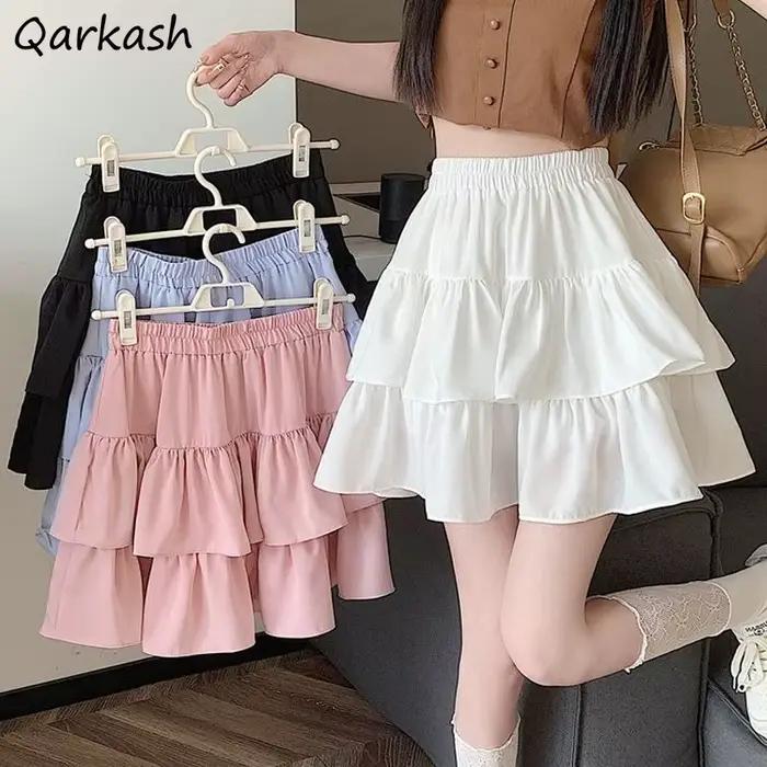 Jupes de gâteau à volants pour femmes