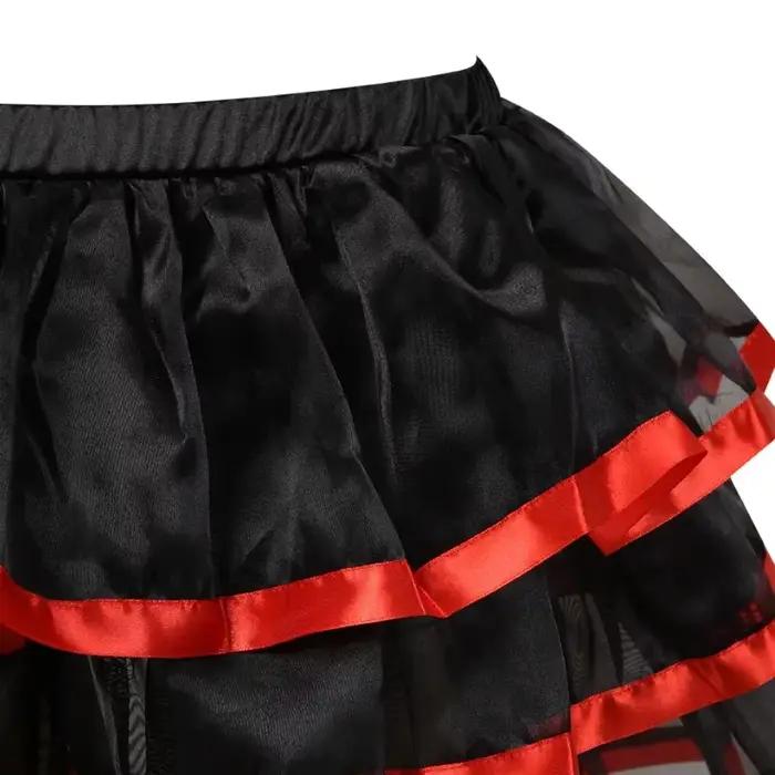 Jupe Tutu Sexy pour Femmes Style Lolita Gothique Vintage Polyvalente Occasions Spéciales
