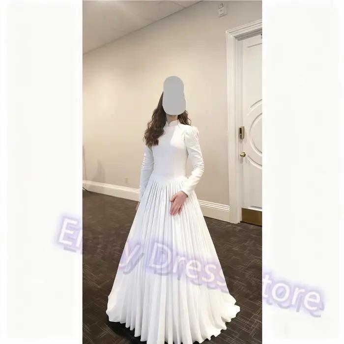 Robe de soirée en satin vert pour femme