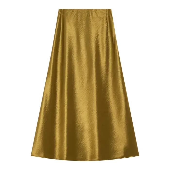 Jupe trapèze en satin VIMLY pour femme