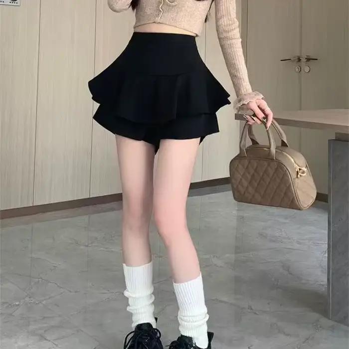 Jupe de bal asymétrique à volants pour femme