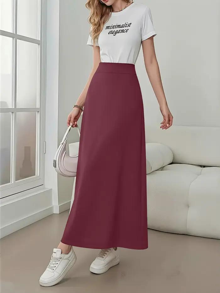 Jupe longue drapée, tissu luxueux et doux