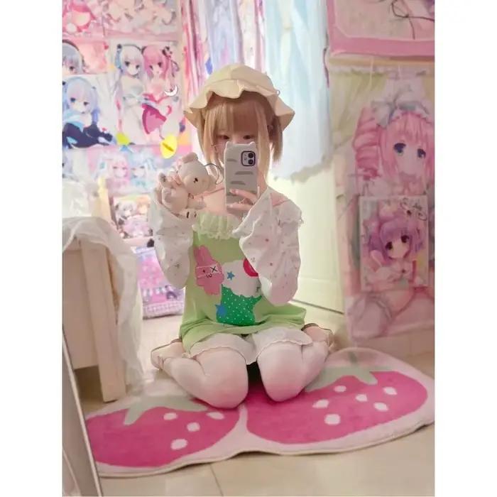 T-shirt manches longues pour femmes, surdimensionné, ample, décontracté, mignon, subadorable, Y2k, japonais, Kawaii, doux, Harajuku, printemps 2024