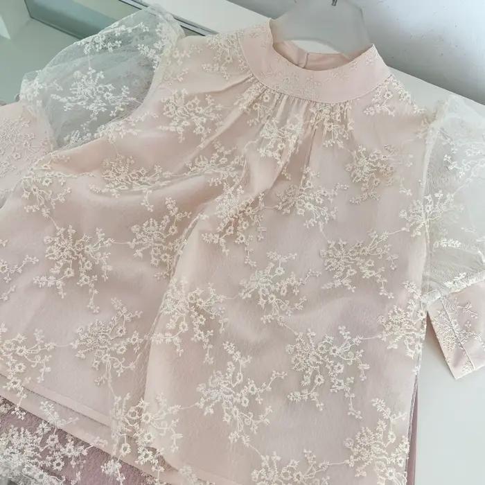 Jupe courte taille haute ajustée en dentelle pour femme Gentle Wind Heavy Industry