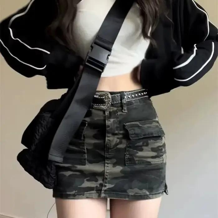 Jupe rétro taille haute pour femmes