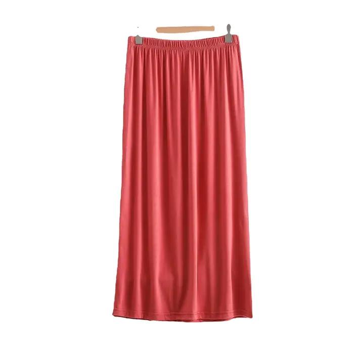 Jupe longue fine en modal pour femme