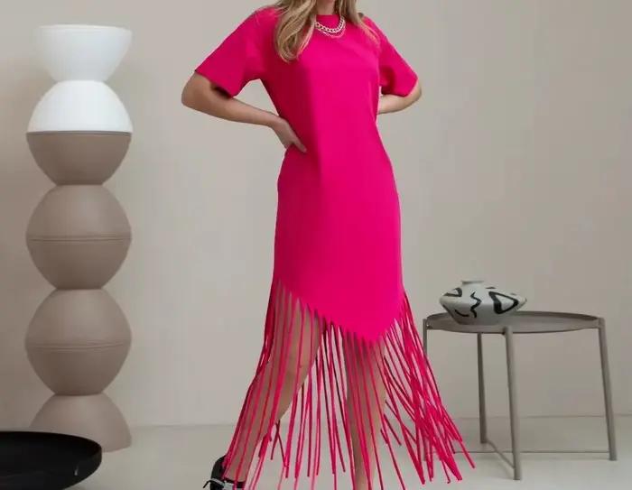 Robe longue florale polyester ample pour femme style bureau dames automne hiver occasions spéciales