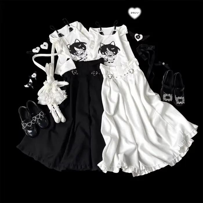 Jupes blanches taille haute pour femmes