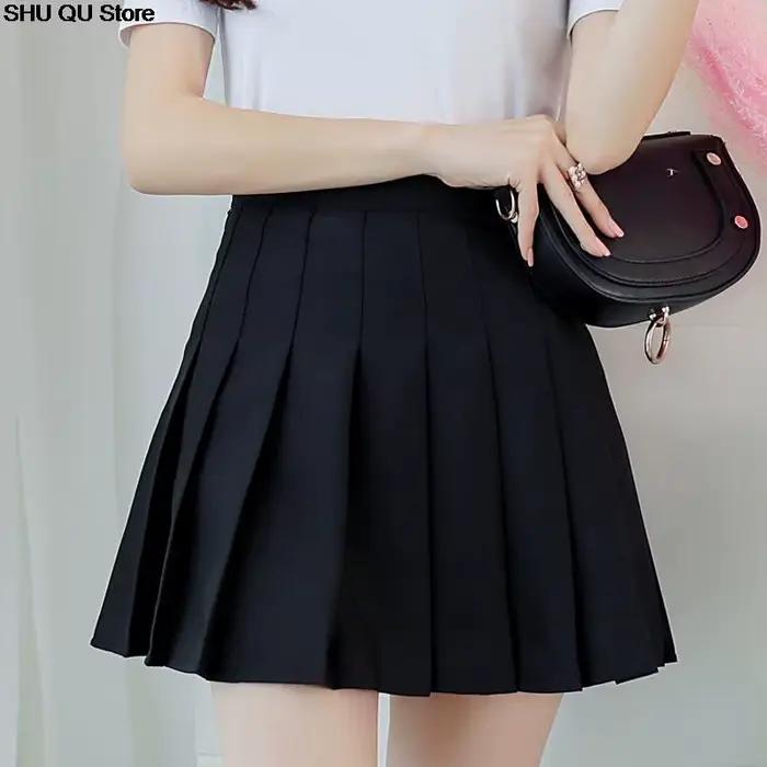 Jupe plissée taille haute pour femmes y2k