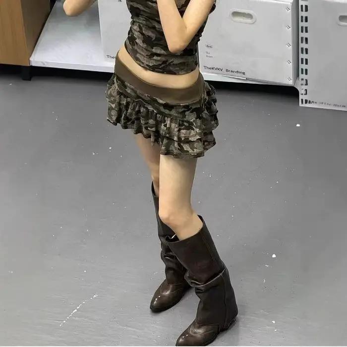 Jupe plissée douce et cool