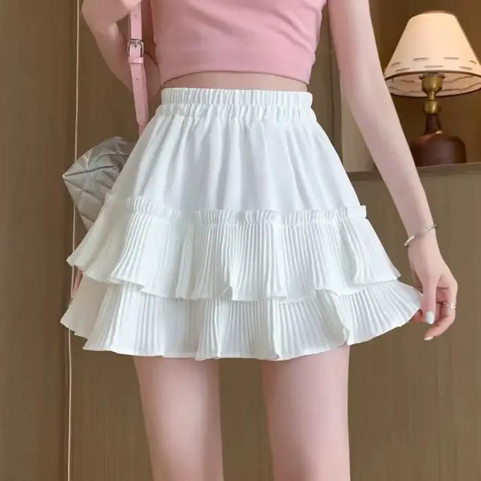 Jupe plissée courte pour femme