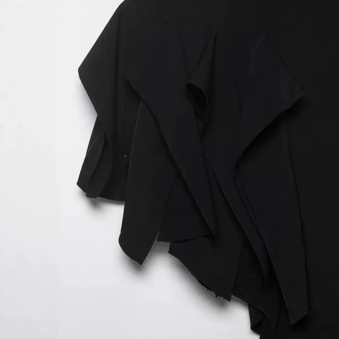 Jupe asymétrique mi-taille unie en polyester pour femmes style décontracté confortable pour toutes les saisons occasions quotidiennes et spéciales