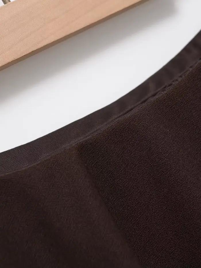 Jupe longue fluide mi-longue à volants étagés pour femme ETJ