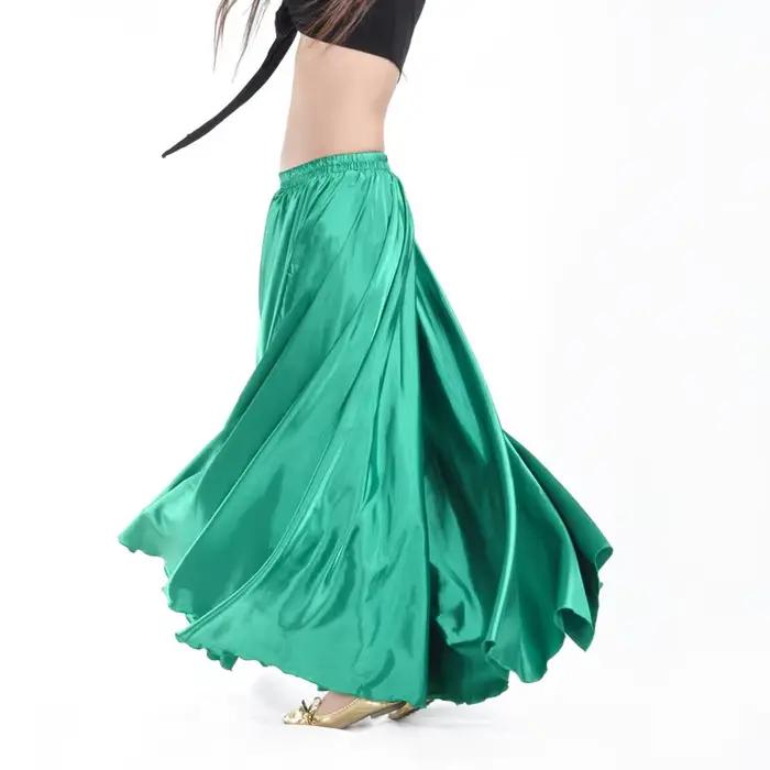 Jupe longue espagnole en Satin brillant