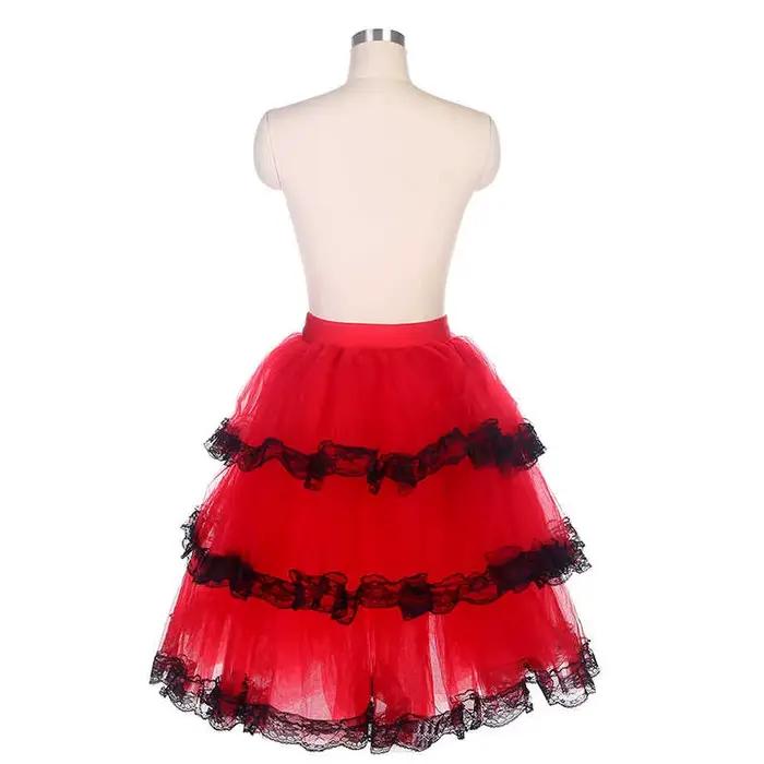 Jupe espagnole rouge pour femme