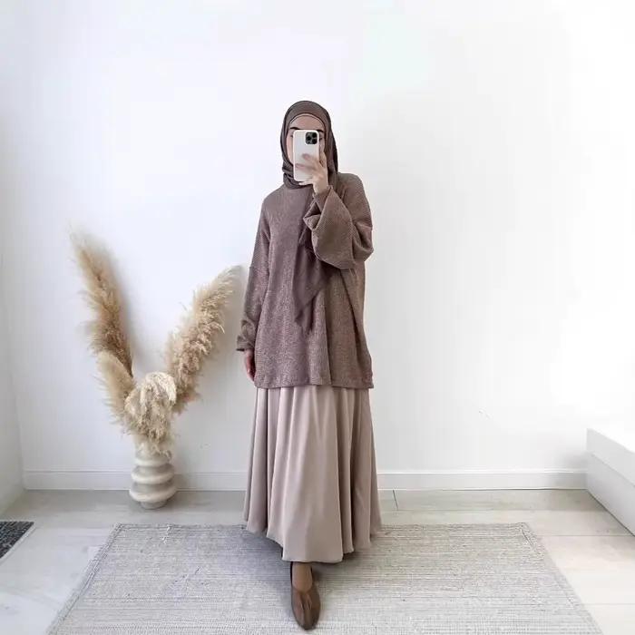 Ensemble jupe et haut pour femme musulmane