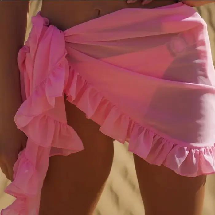 Jupe courte de plage pour femme