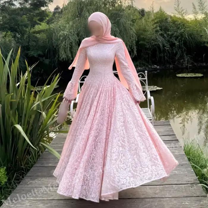 Robes longues en dentelle personnalisées, style A, pour invitées de mariage, robes de soirée de haute qualité, robes de soirée formelles élégantes