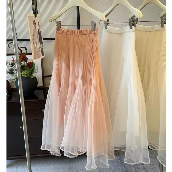 Jupe en mousseline pour femme