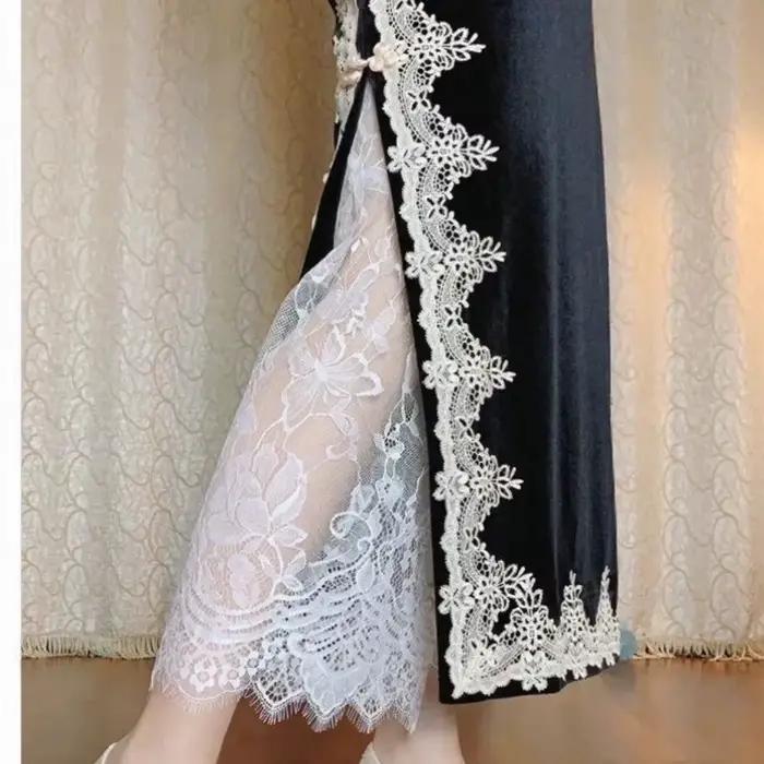 Jupe en dentelle transparente sexy et élégante