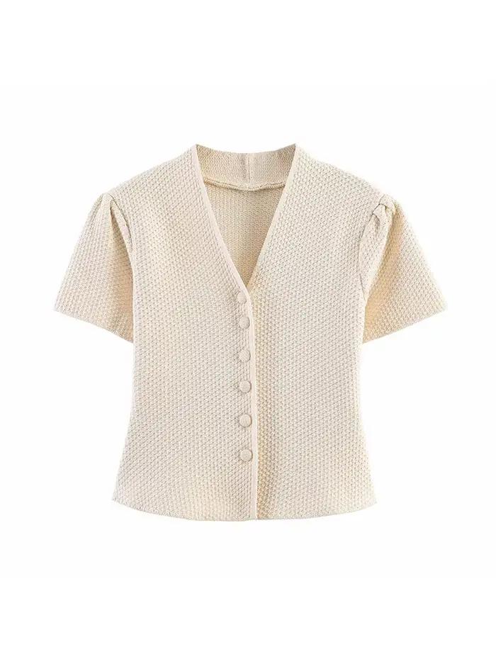 Ensemble jupe ballon en tricot pour femme