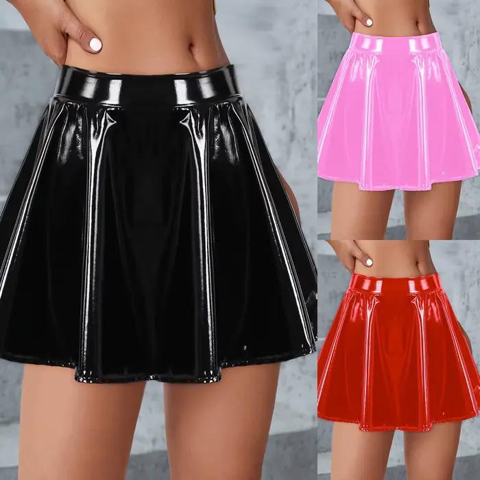Jupe en Latex pour femmes